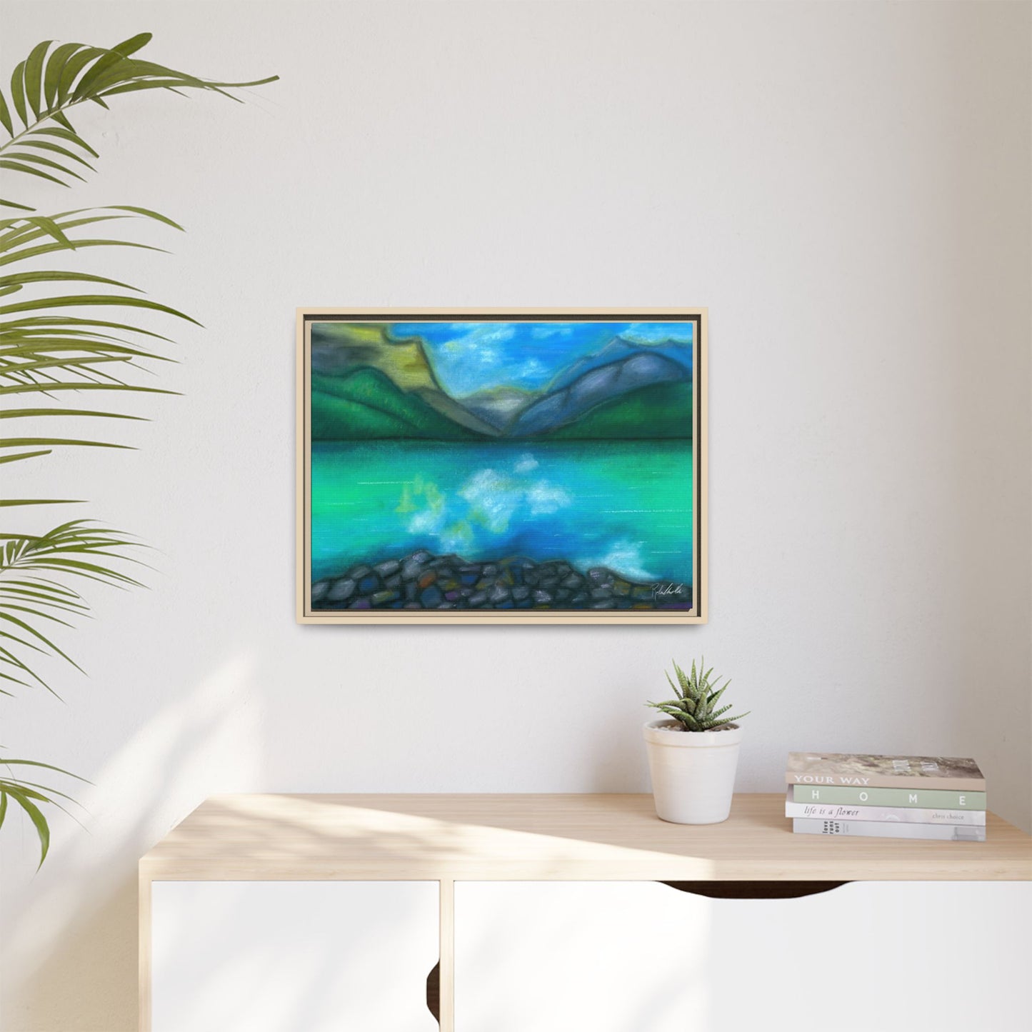 Mountain Lake Framed Wall Art
