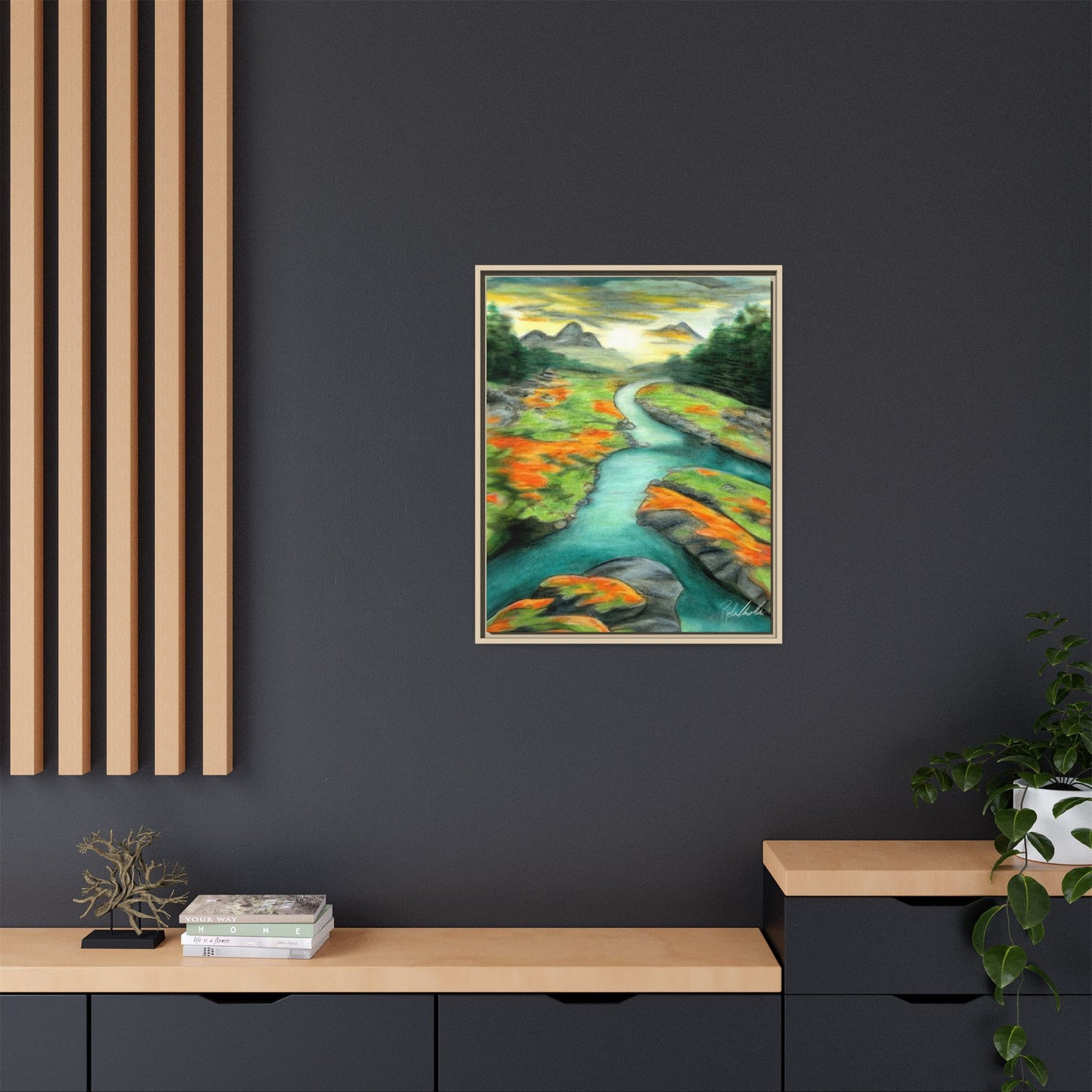 Mountain Stream Framed Wall Art