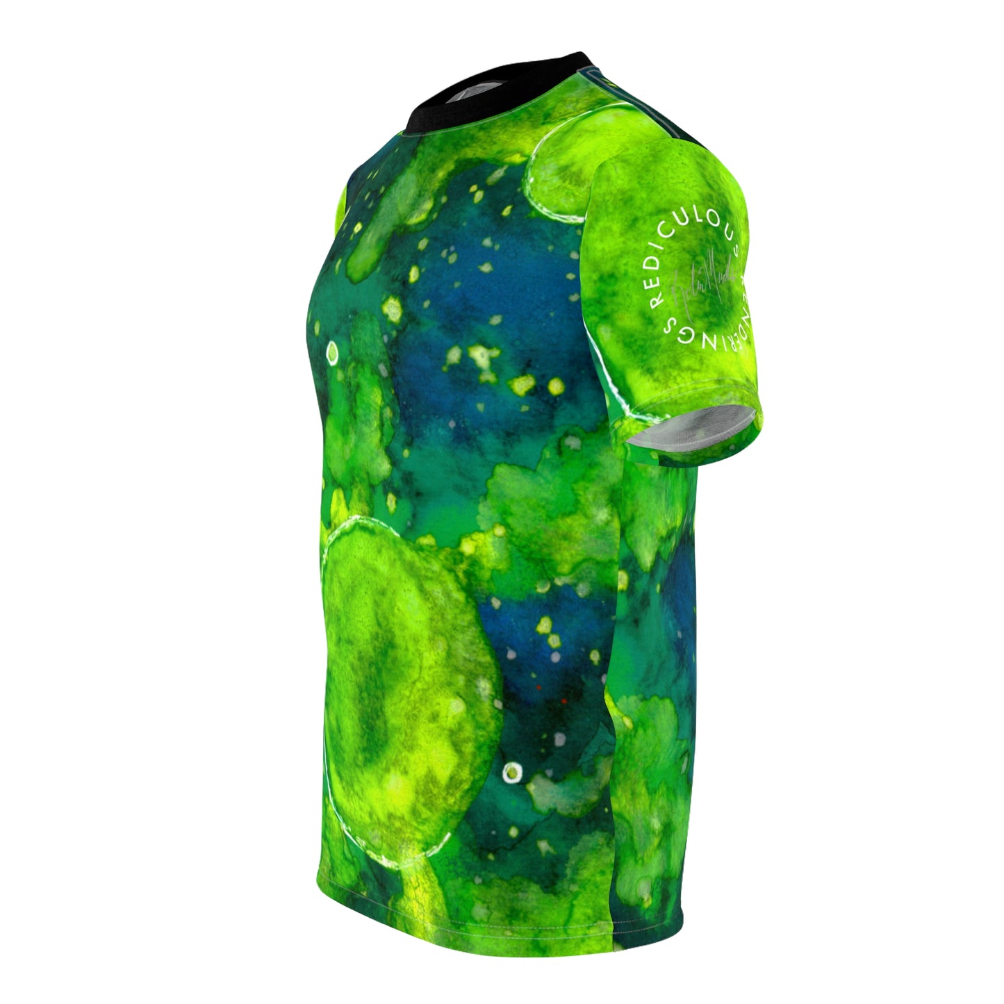 Green Galaxy Unisex T-Shirt (AOP)