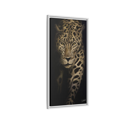 Leopard at Night Framed Wall Art
