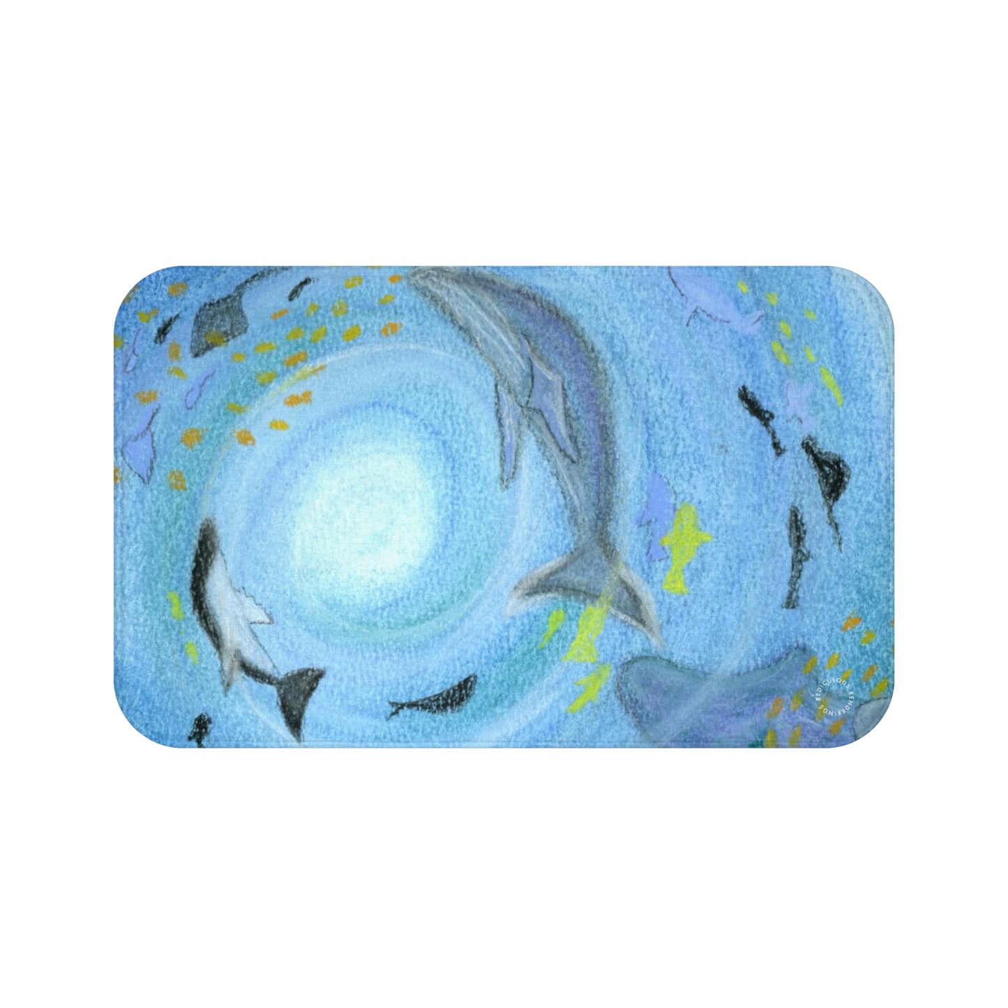 Under the Sea Whale Bath Mat