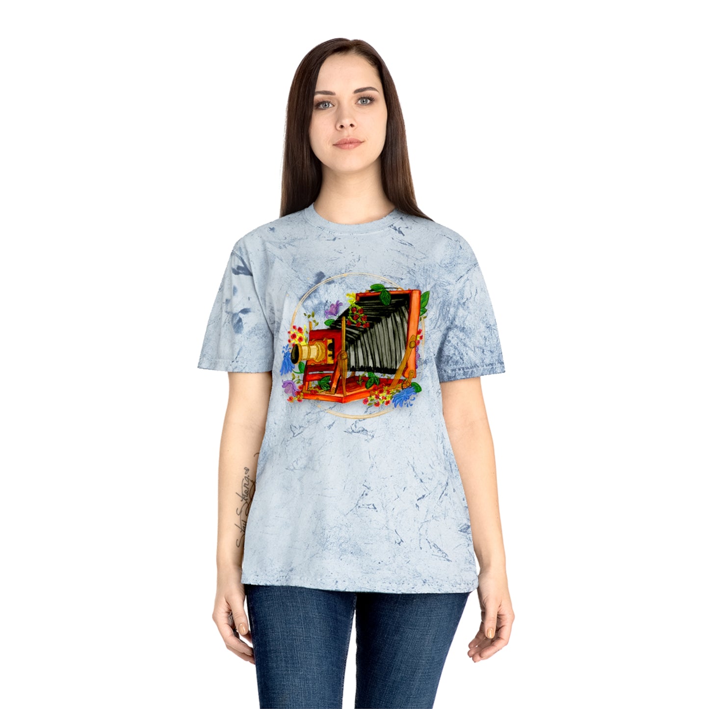 Vintage Camera Unisex Color Blast T-Shirt