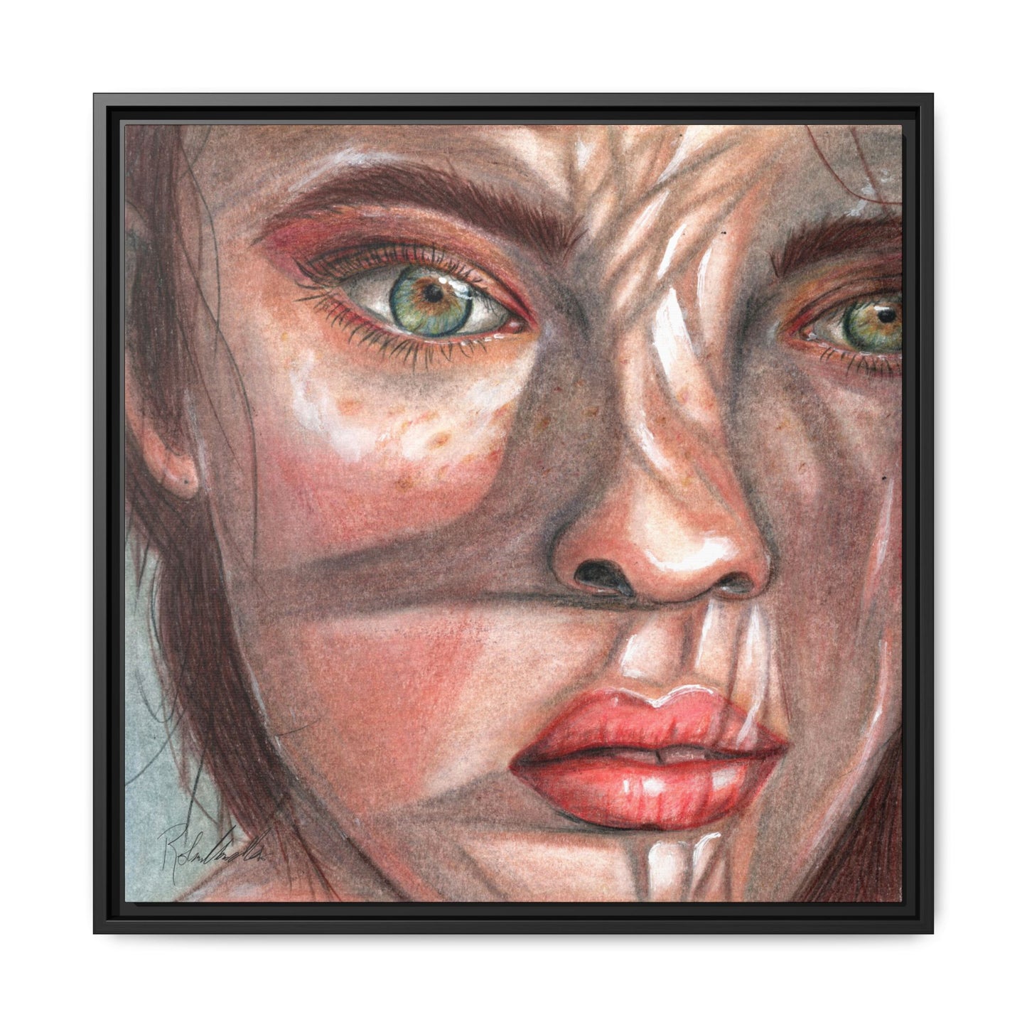 Woman In the Shadows Framed Wall Art