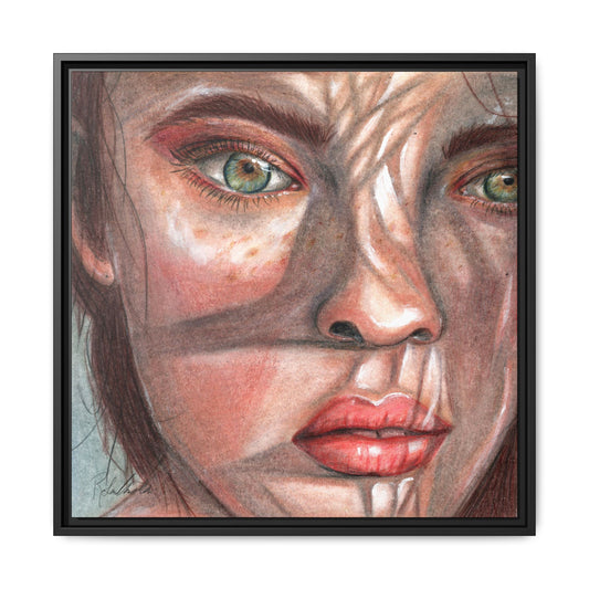 Woman In the Shadows Framed Wall Art