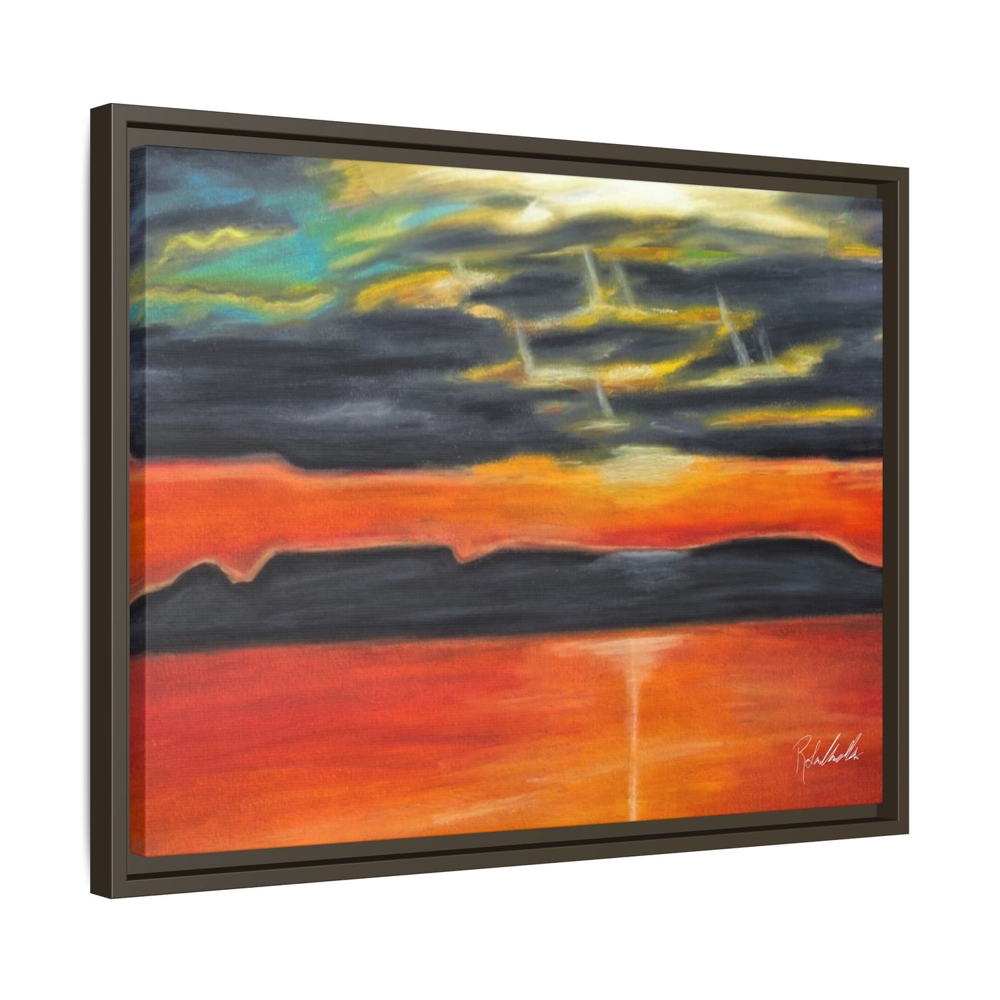 Sleeping Giant at Sunset Framed Wall Art