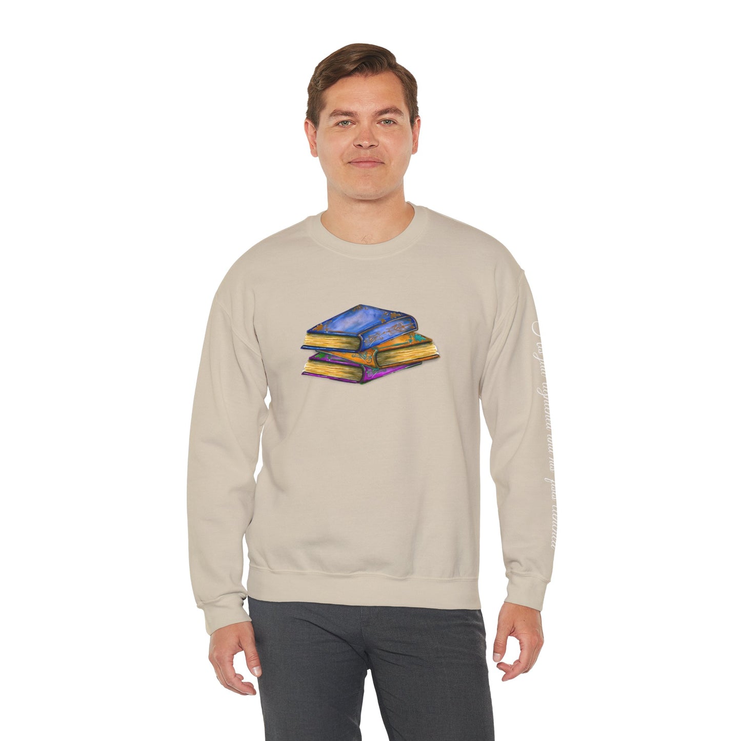 Book- His jaw tightened... Unisex Heavy Blend™ Crewneck Sweatshirt