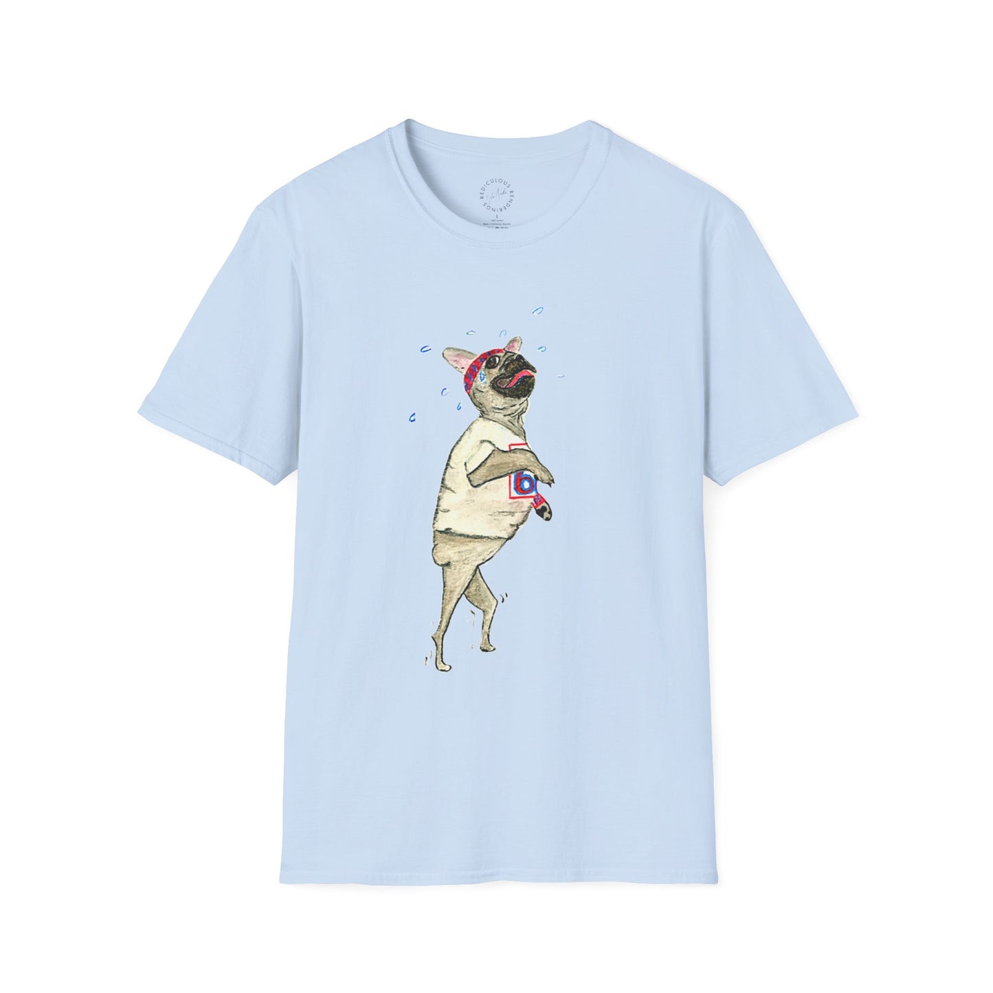 Out of Shape Bulldog Unisex Softstyle T-Shirt