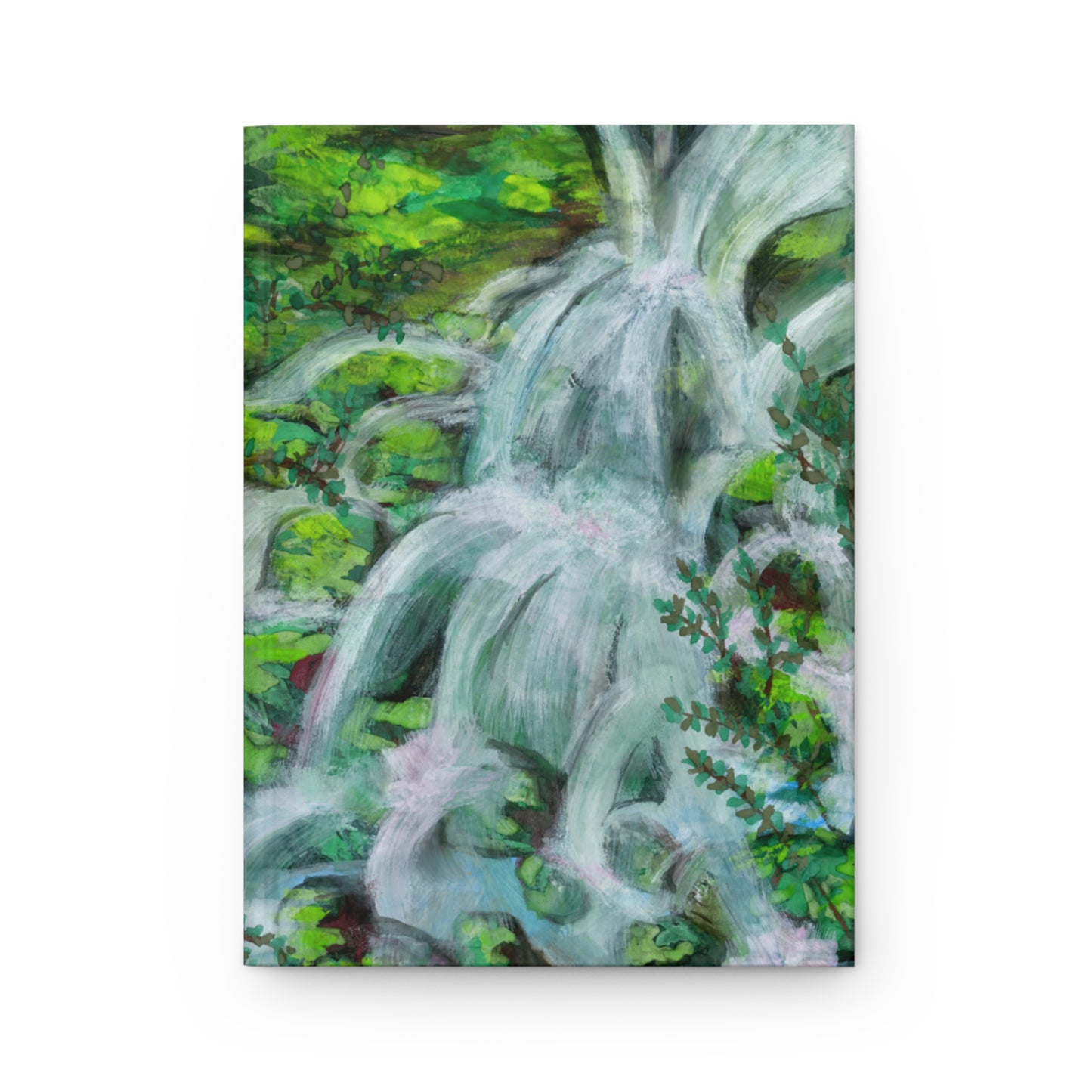 Waterfall Hardcover Journal Matte 150 Pages, Printed Cover