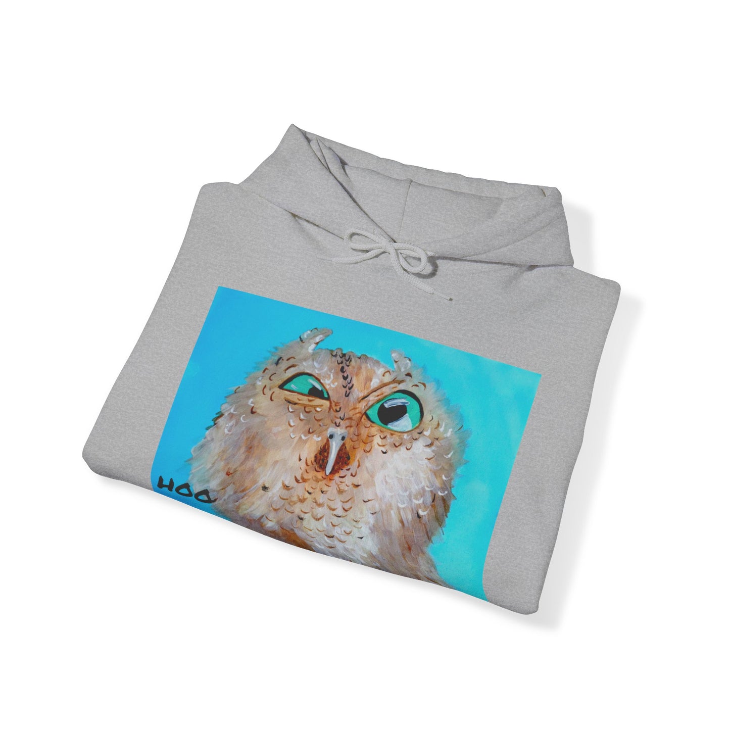 Grumpy Owl- Hoo You Lookin At? Hooded Sweatshirt