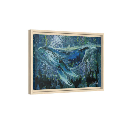 Watercolor Whale Framed Wall Art
