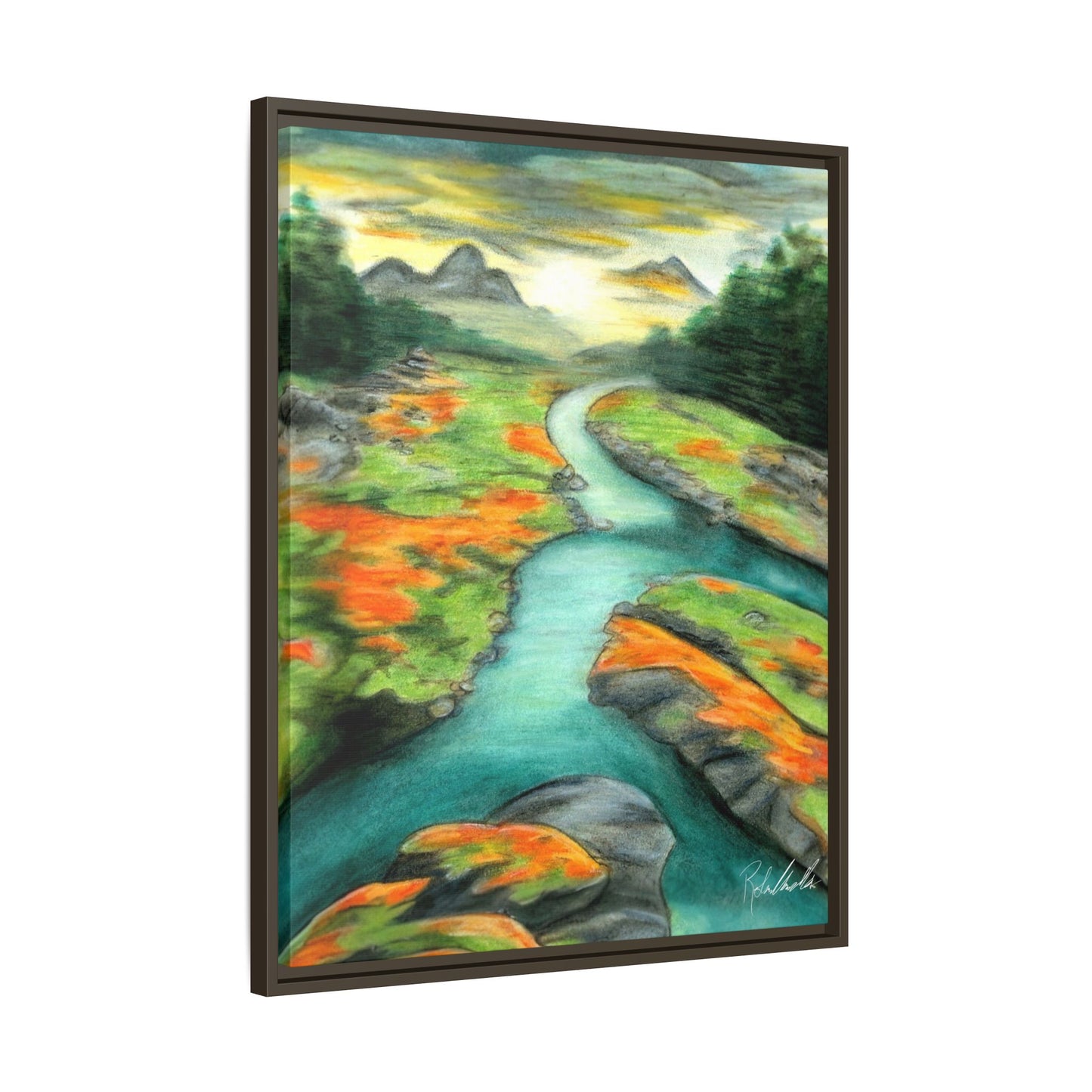 Mountain Stream Framed Wall Art