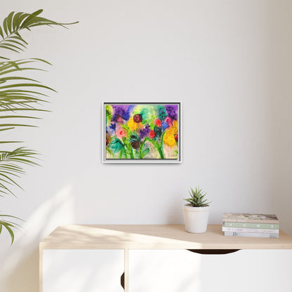Abstract Flowers Framed Wall Art