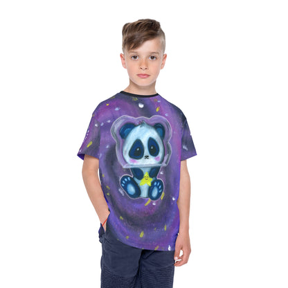 Kids Panda Galaxy Jersey — Cute Star-Holding Panda All-Over Print