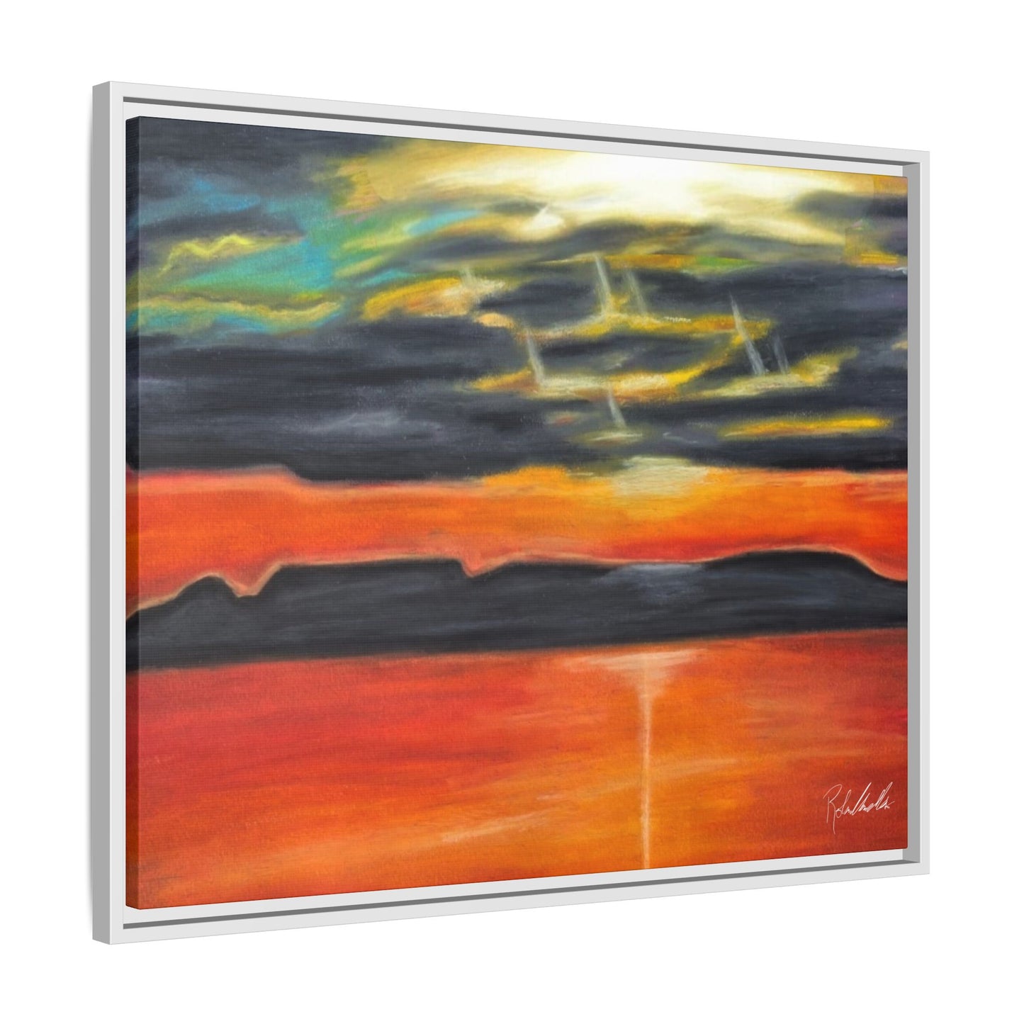 Sleeping Giant at Sunset Framed Wall Art