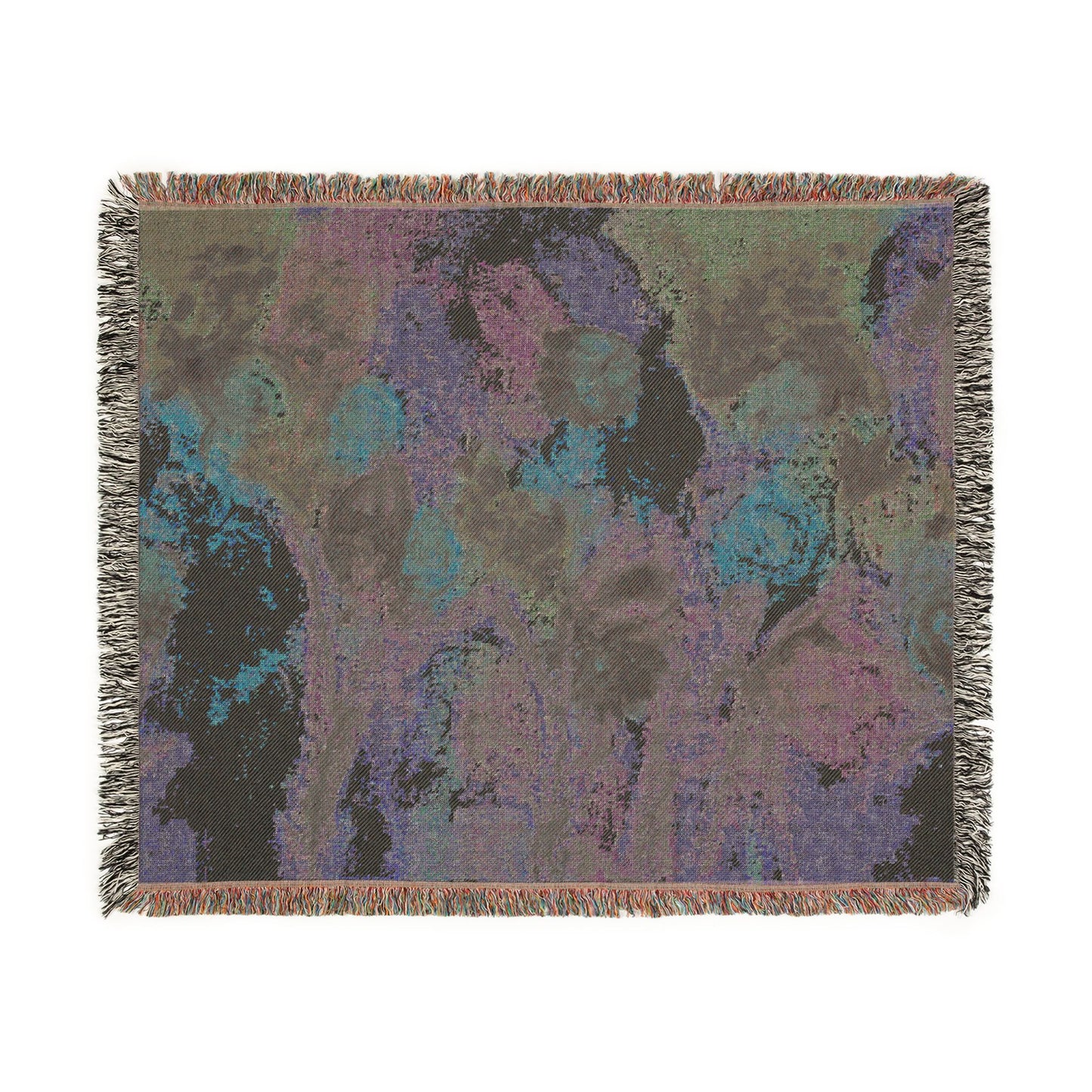 Floral Impressionist Woven Blanket