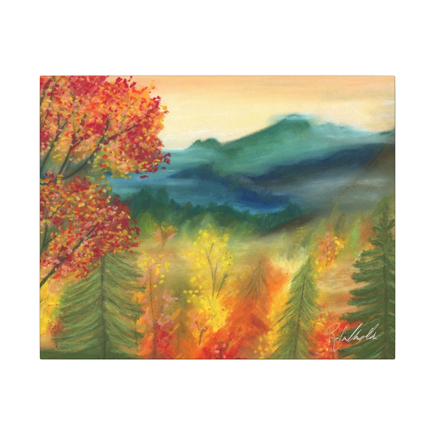 Fall Mountains Canvas Gallery Wrap