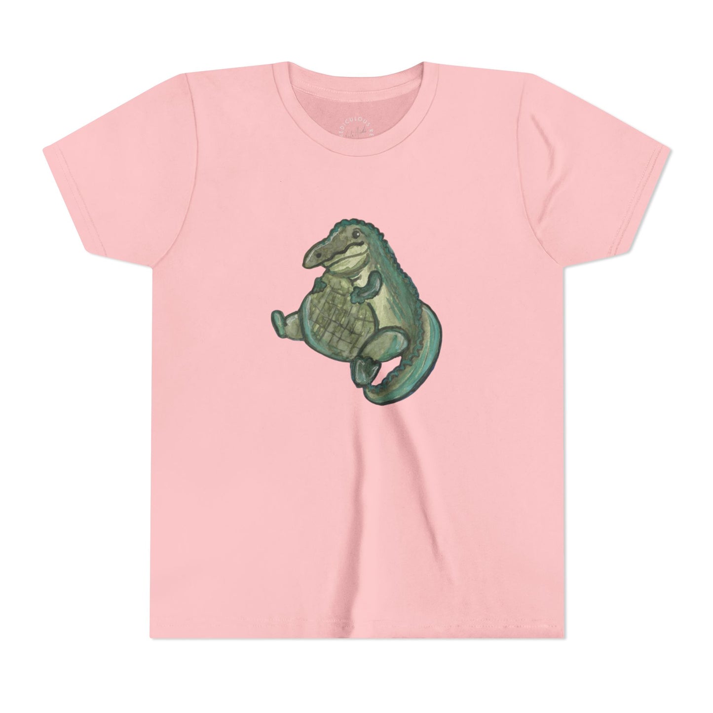 Kids T‑Shirt — Cute Chubby Alligator Graphic