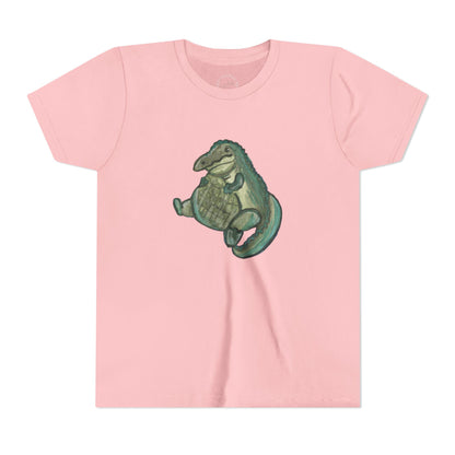 Kids T‑Shirt — Cute Chubby Alligator Graphic