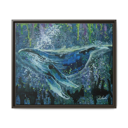 Watercolor Whale Framed Wall Art