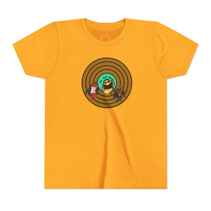 Youth Tee — Cute Cool Beans Retro Vinyl Graphic