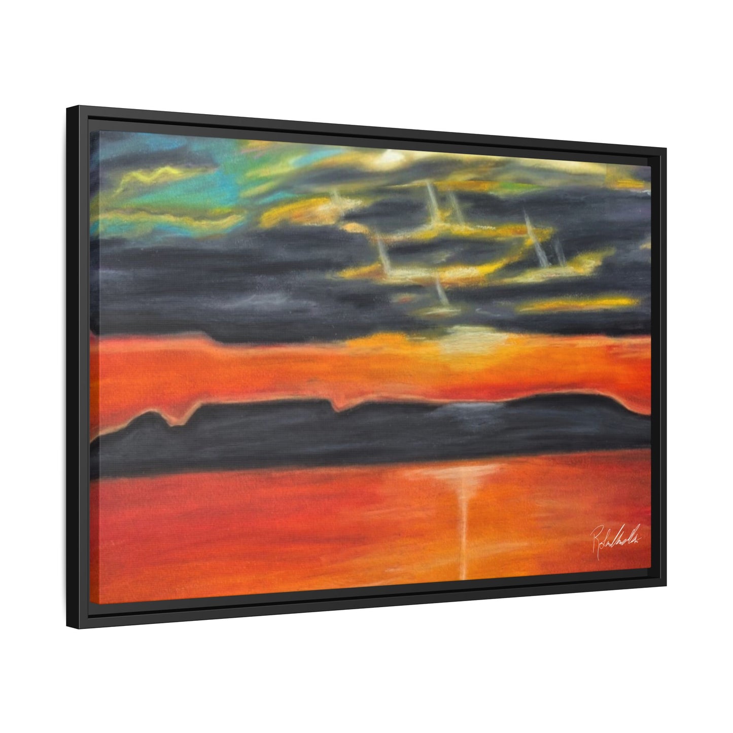 Sleeping Giant at Sunset Framed Wall Art