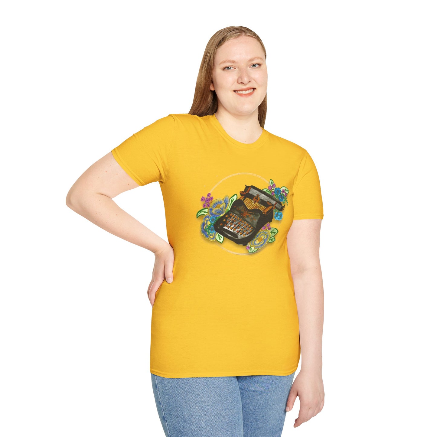 Vintage Typewriter Unisex Softstyle T-Shirt