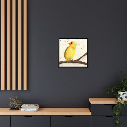 Yellow Canary Bird Framed Wall Art