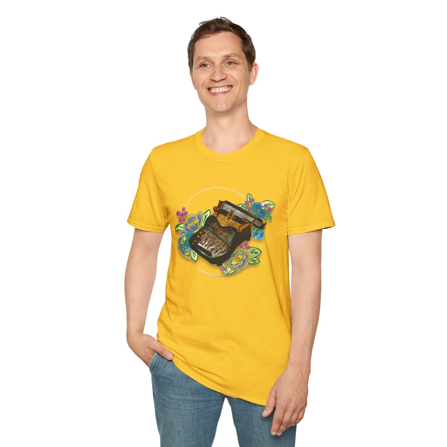 Vintage Typewriter Unisex Softstyle T-Shirt