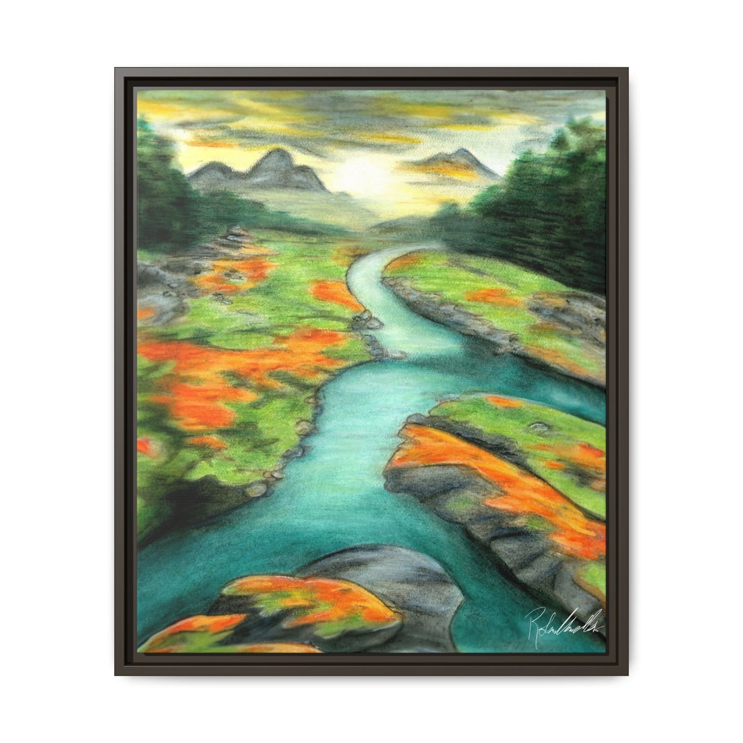 Mountain Stream Framed Wall Art