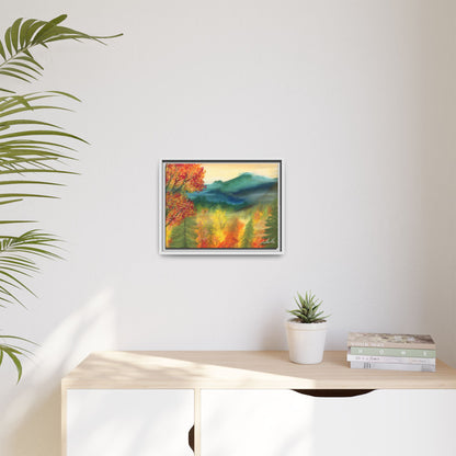 Fall Mountains Framed Wall Art