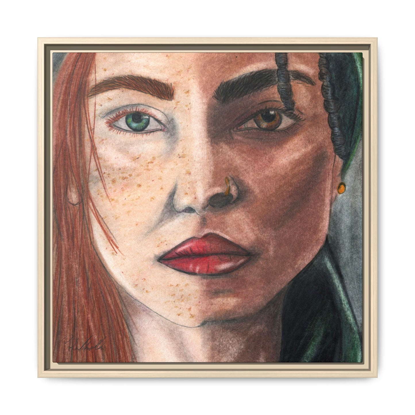 Beyond Race Woman Framed Wall Art
