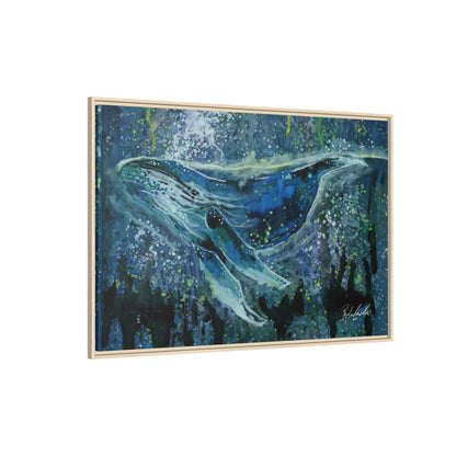 Watercolor Whale Framed Wall Art