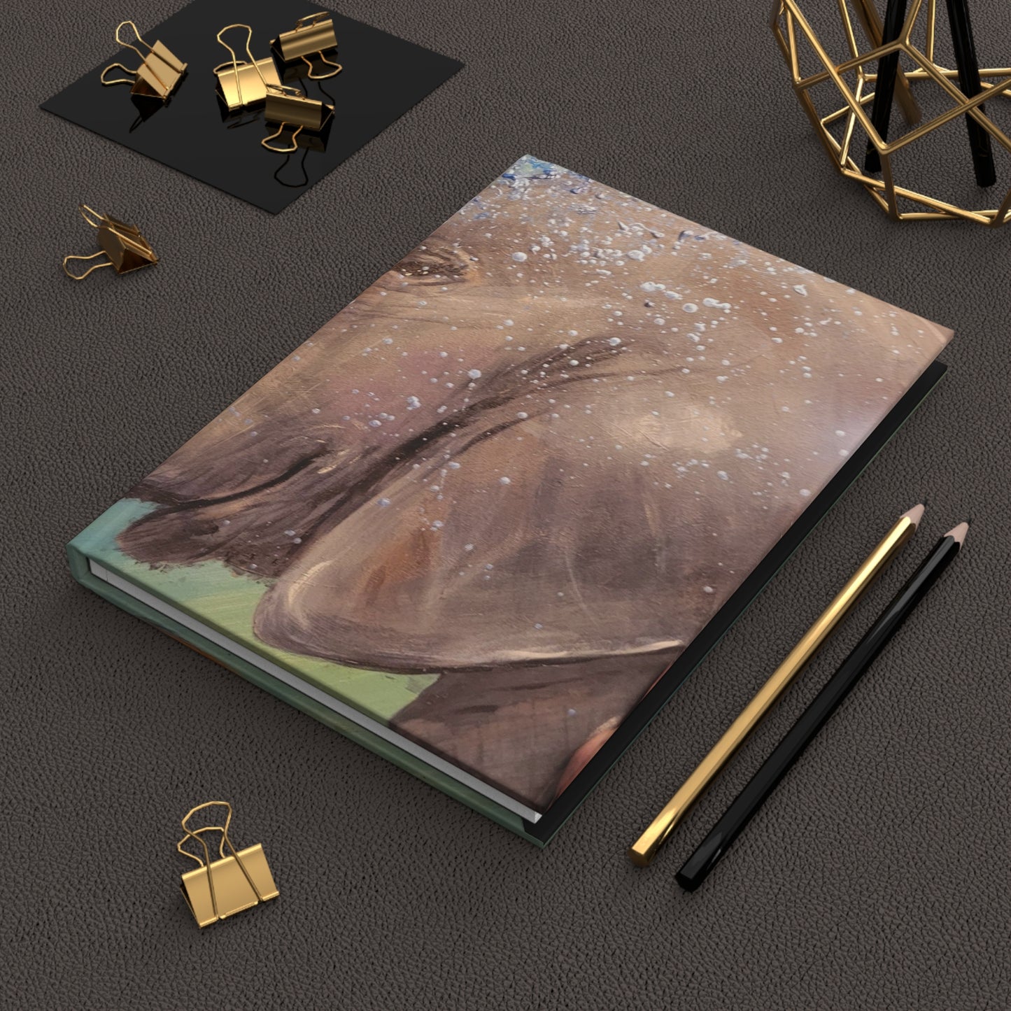 Elephant Hardcover Journal Matte 150 Pages, Printed Cover