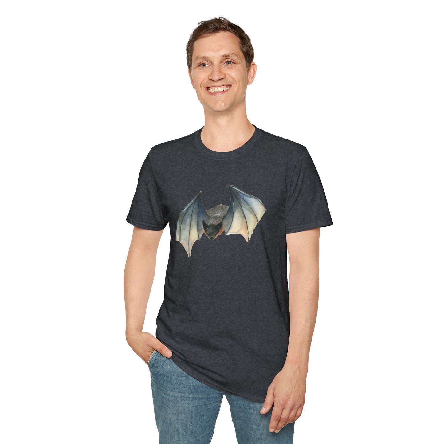 Flying Bat Unisex Softstyle T-Shirt