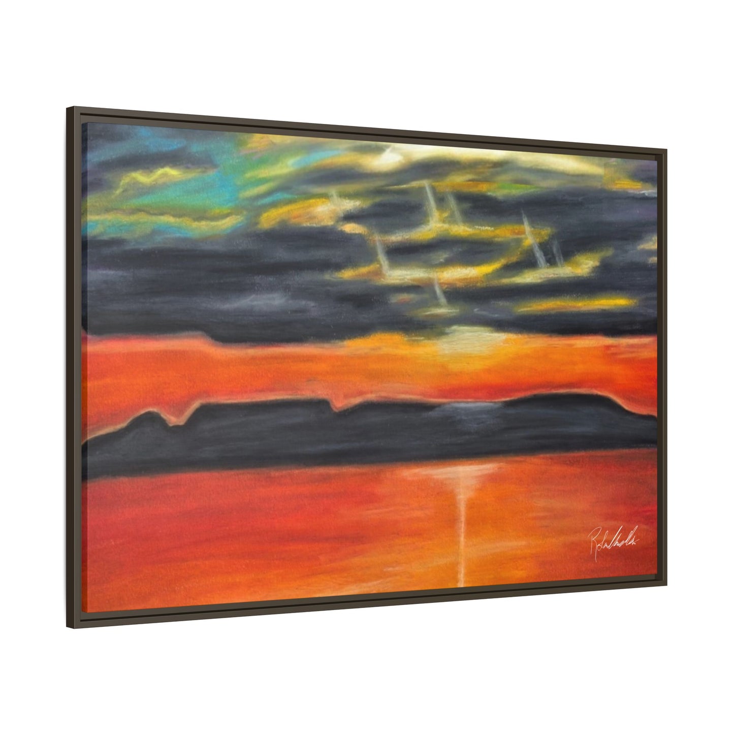 Sleeping Giant at Sunset Framed Wall Art
