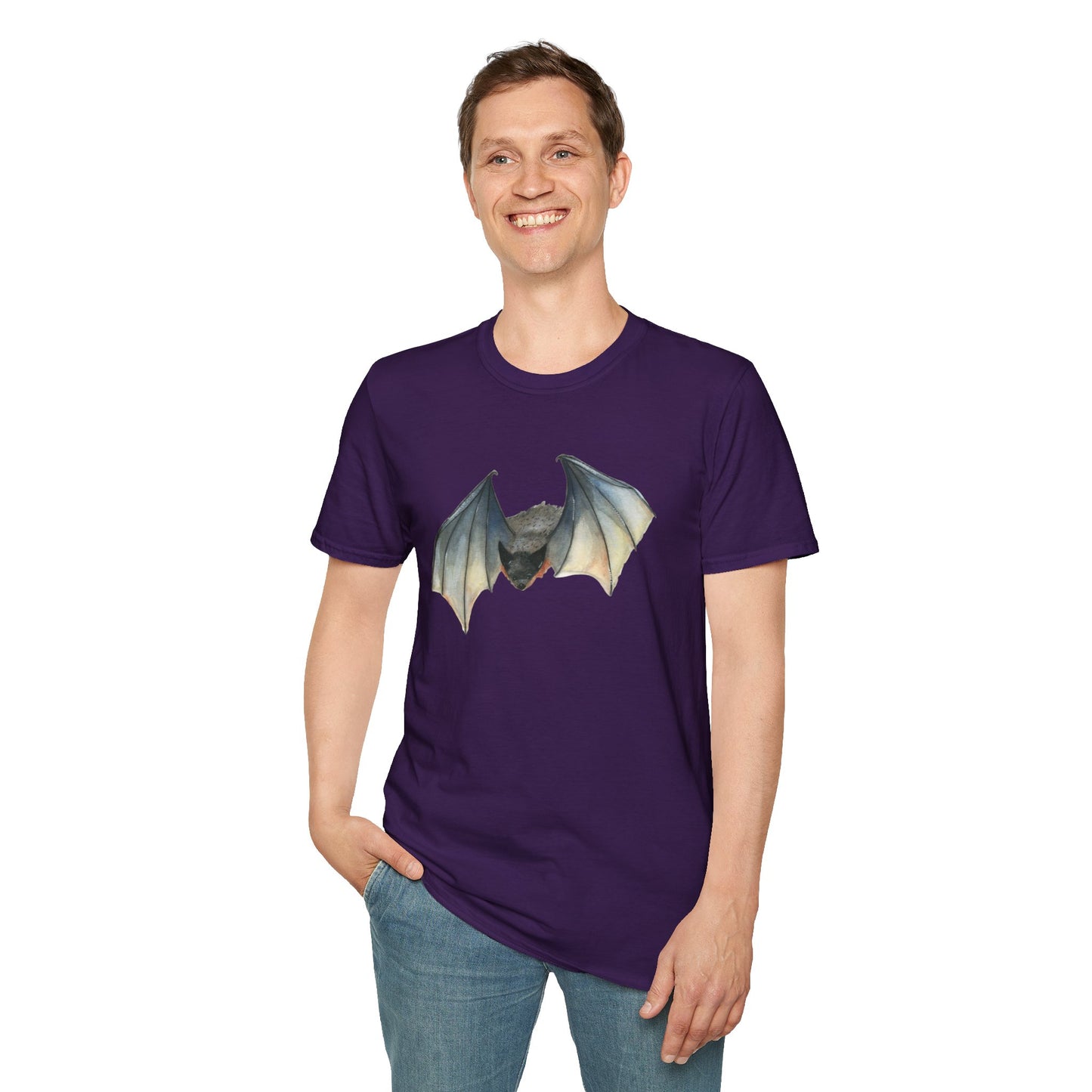 Flying Bat Unisex Softstyle T-Shirt