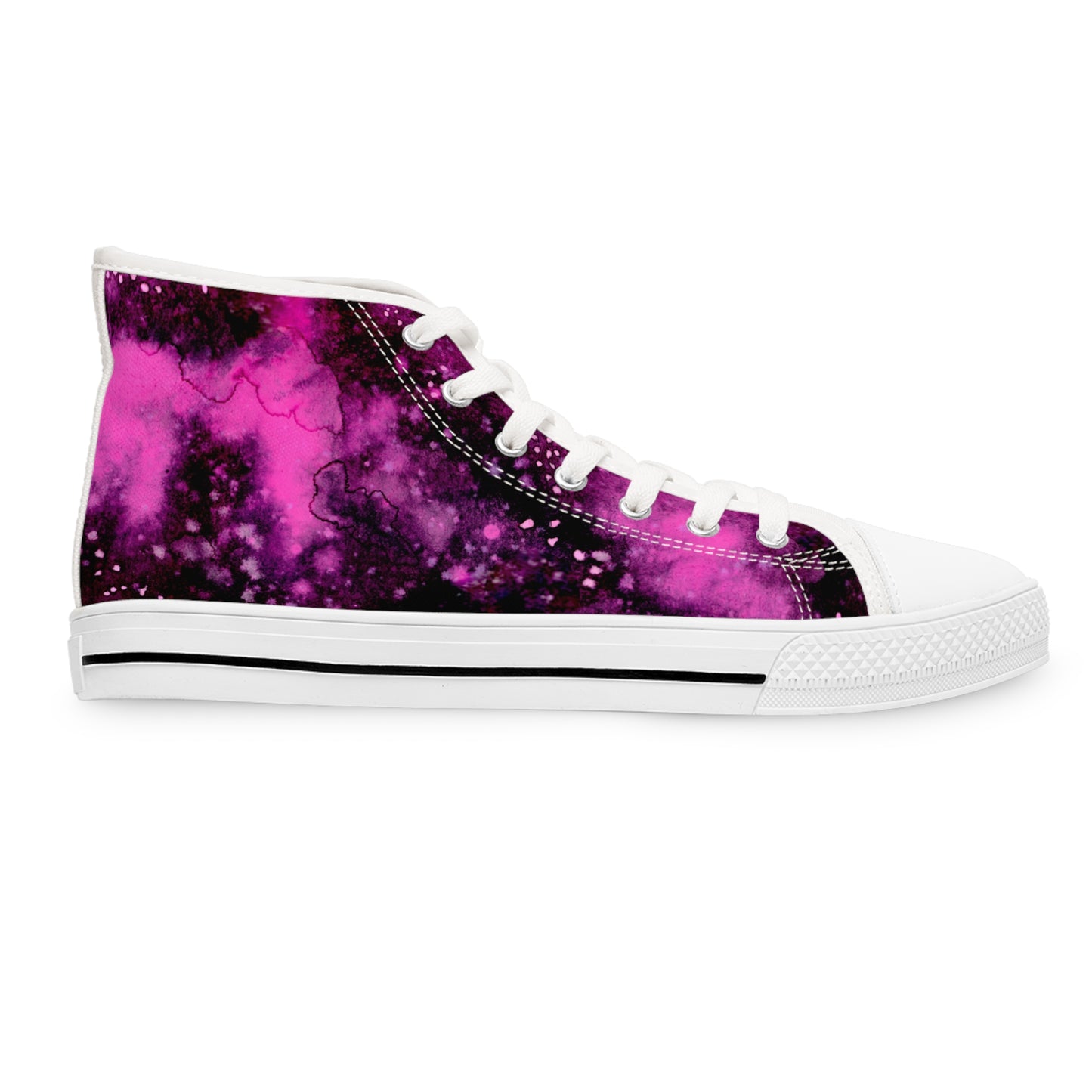 Rose Colored Galaxy Unisex Classic High Top Sneakers