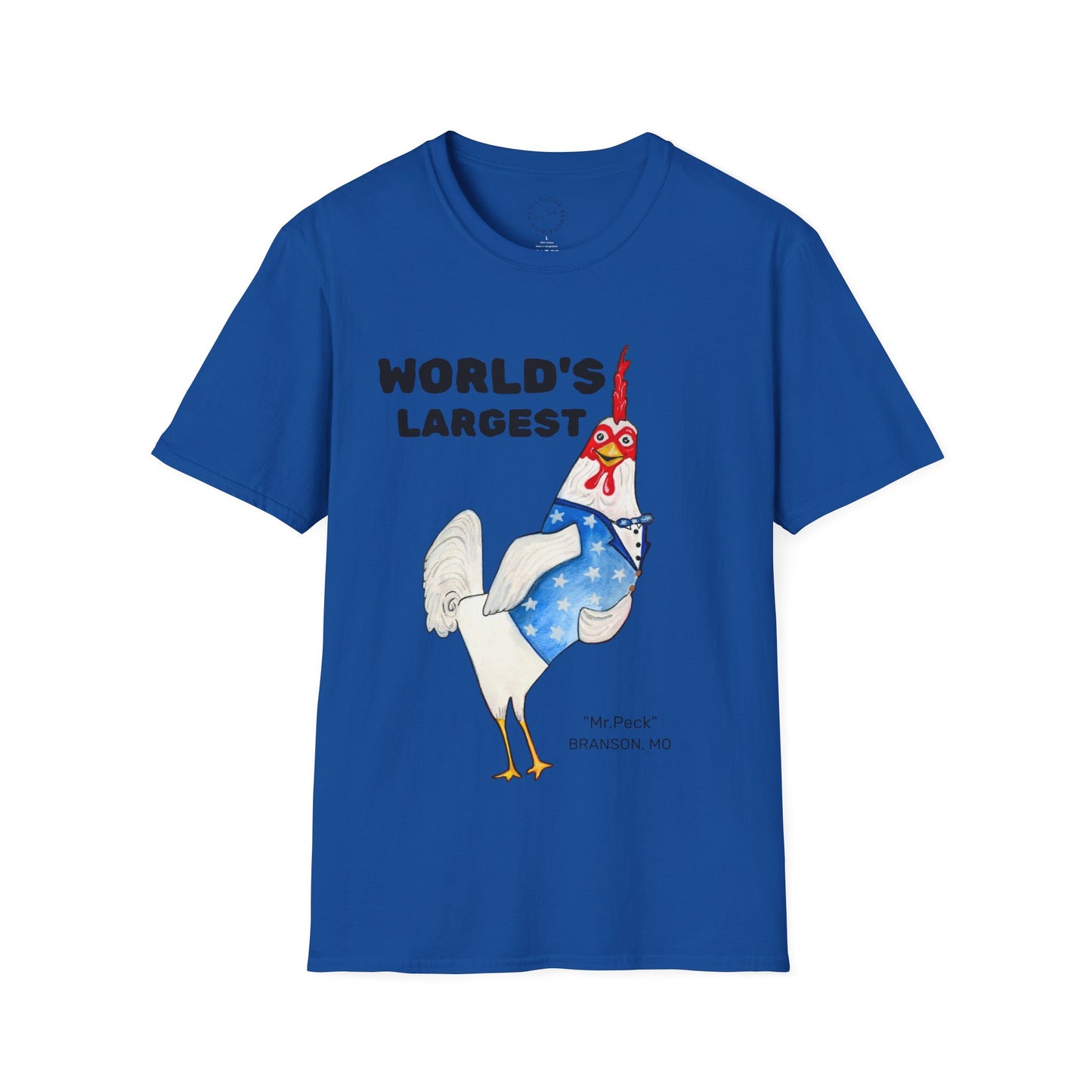 World's Largest Chicken T-Shirt — Funny Patriotic Rooster Tee