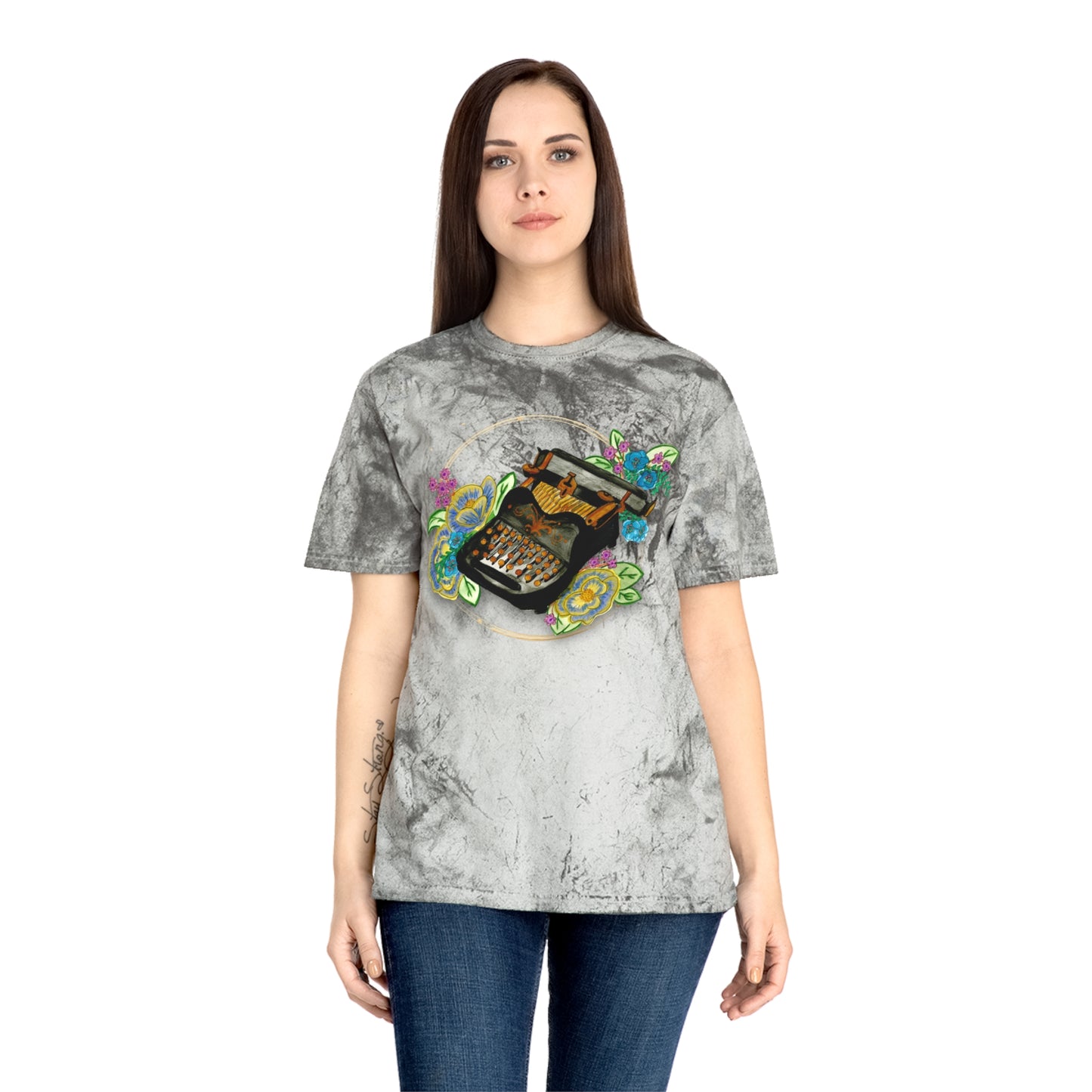 Vintage Typewriter Unisex Color Blast T-Shirt