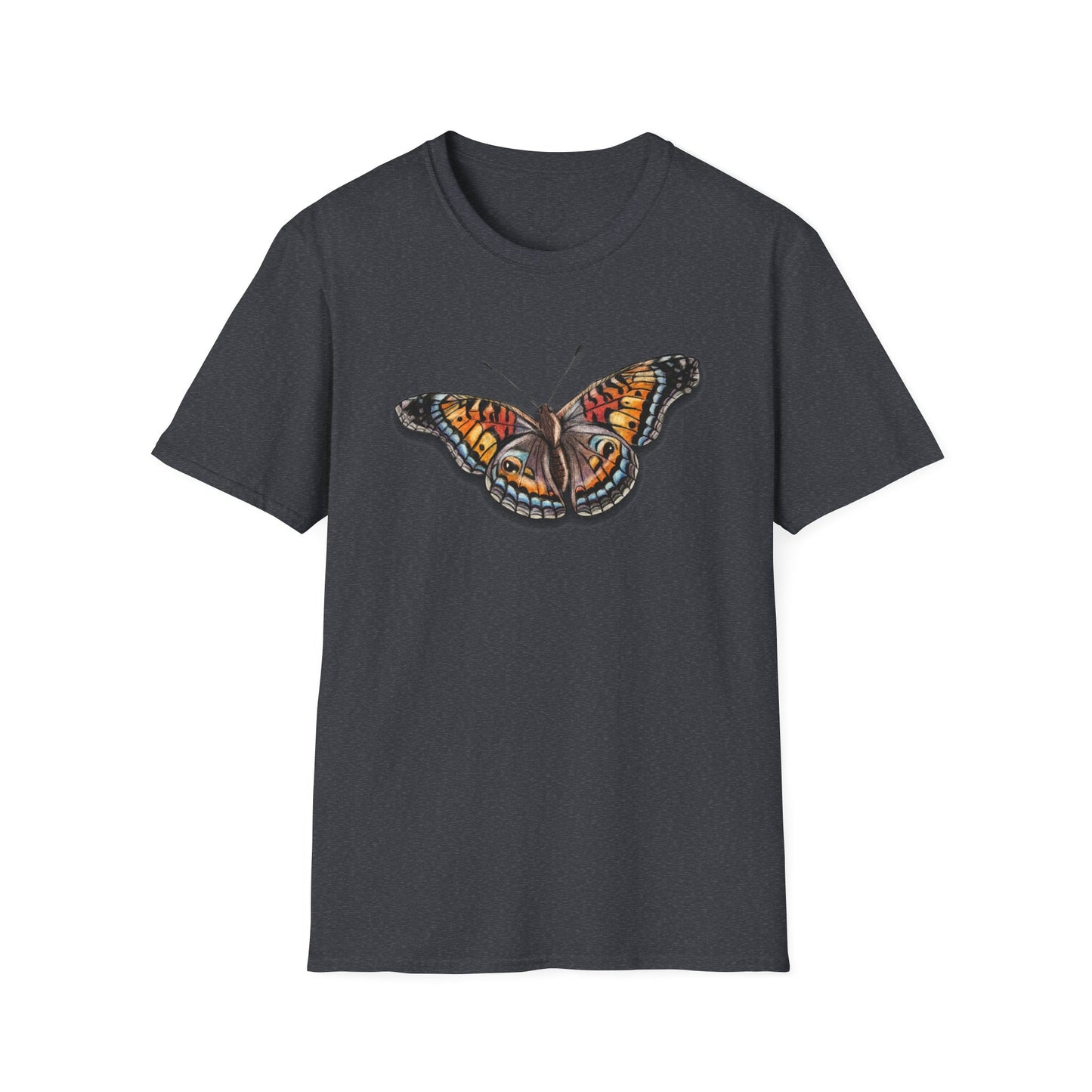 Butterfly Unisex Softstyle Print T-Shirt