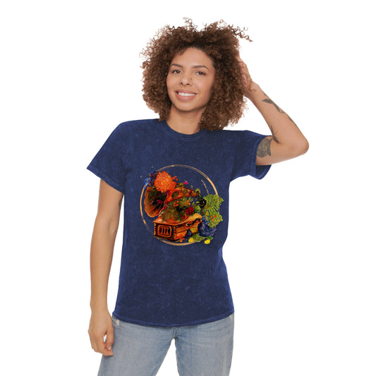 Vintage Phonograph Mineral Unisex Wash T-Shirt