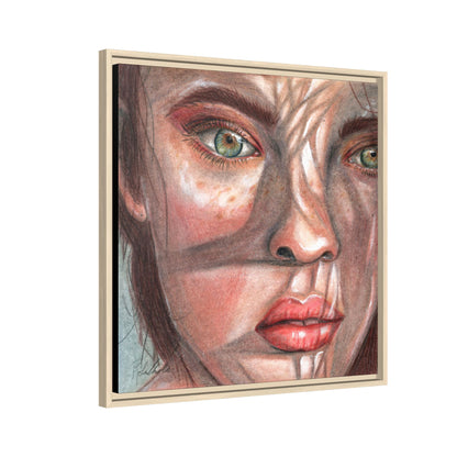Woman In the Shadows Framed Wall Art