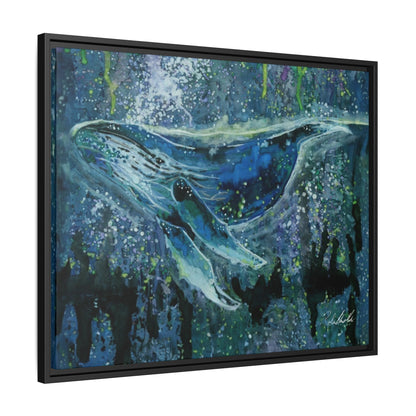 Watercolor Whale Framed Wall Art