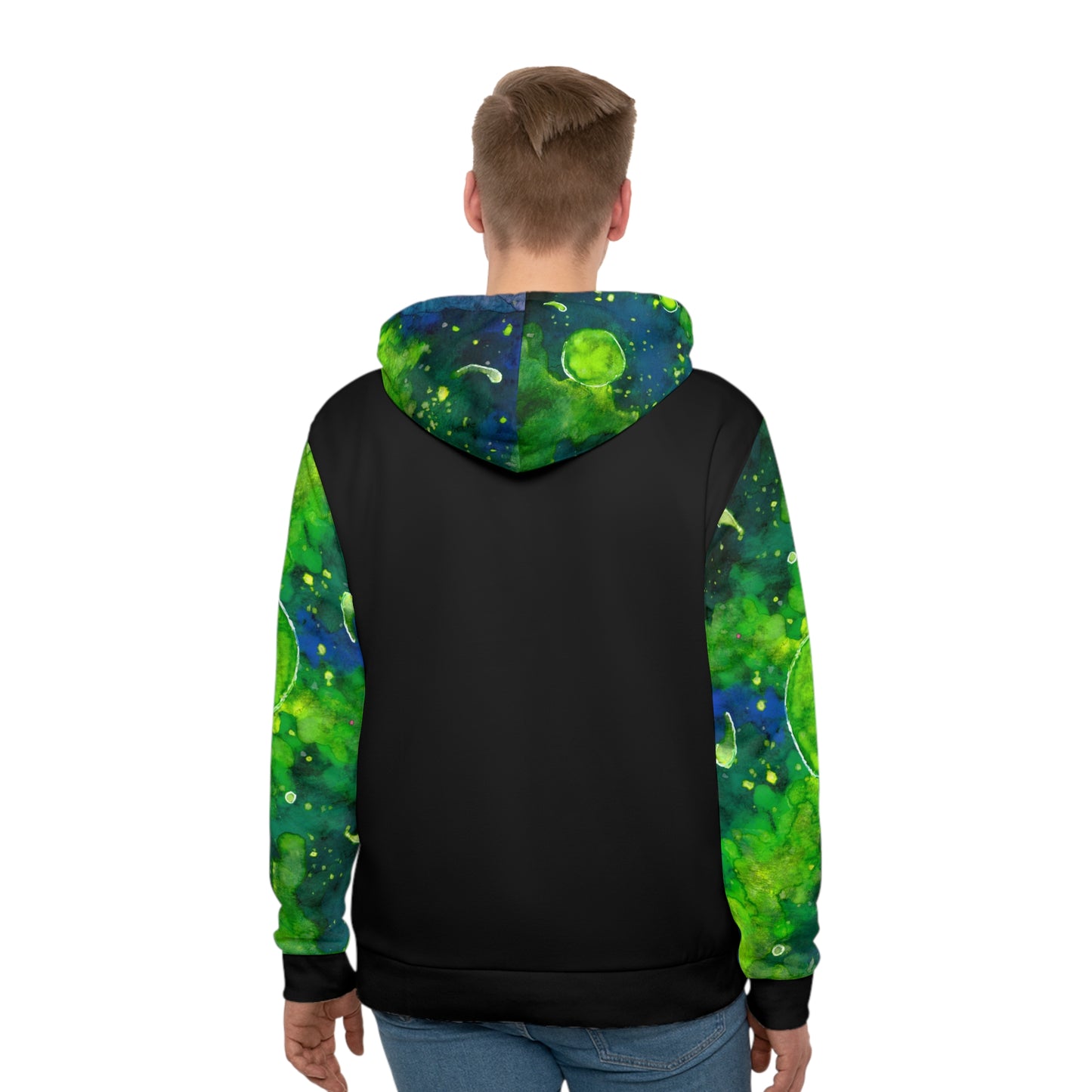 Green Galaxy Unisex Fashion Hoodie (AOP)