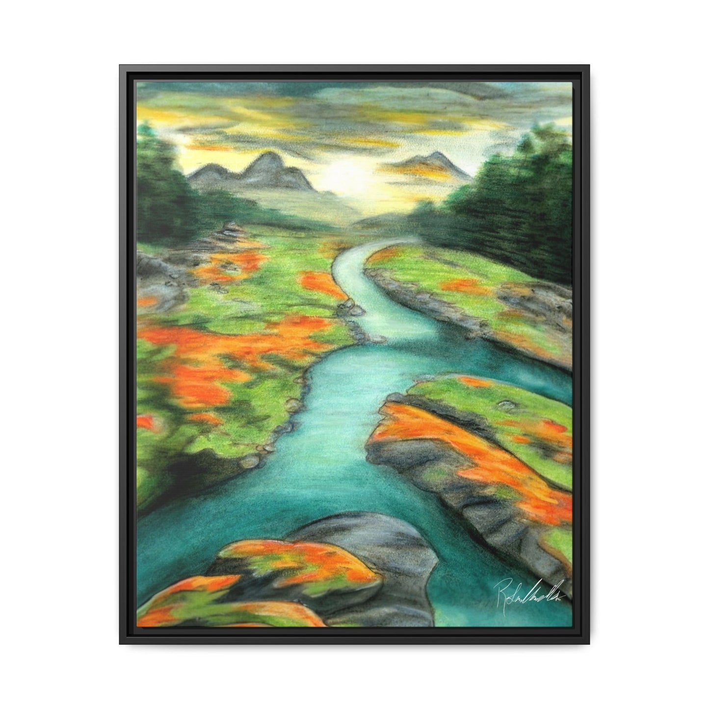 Mountain Stream Framed Wall Art