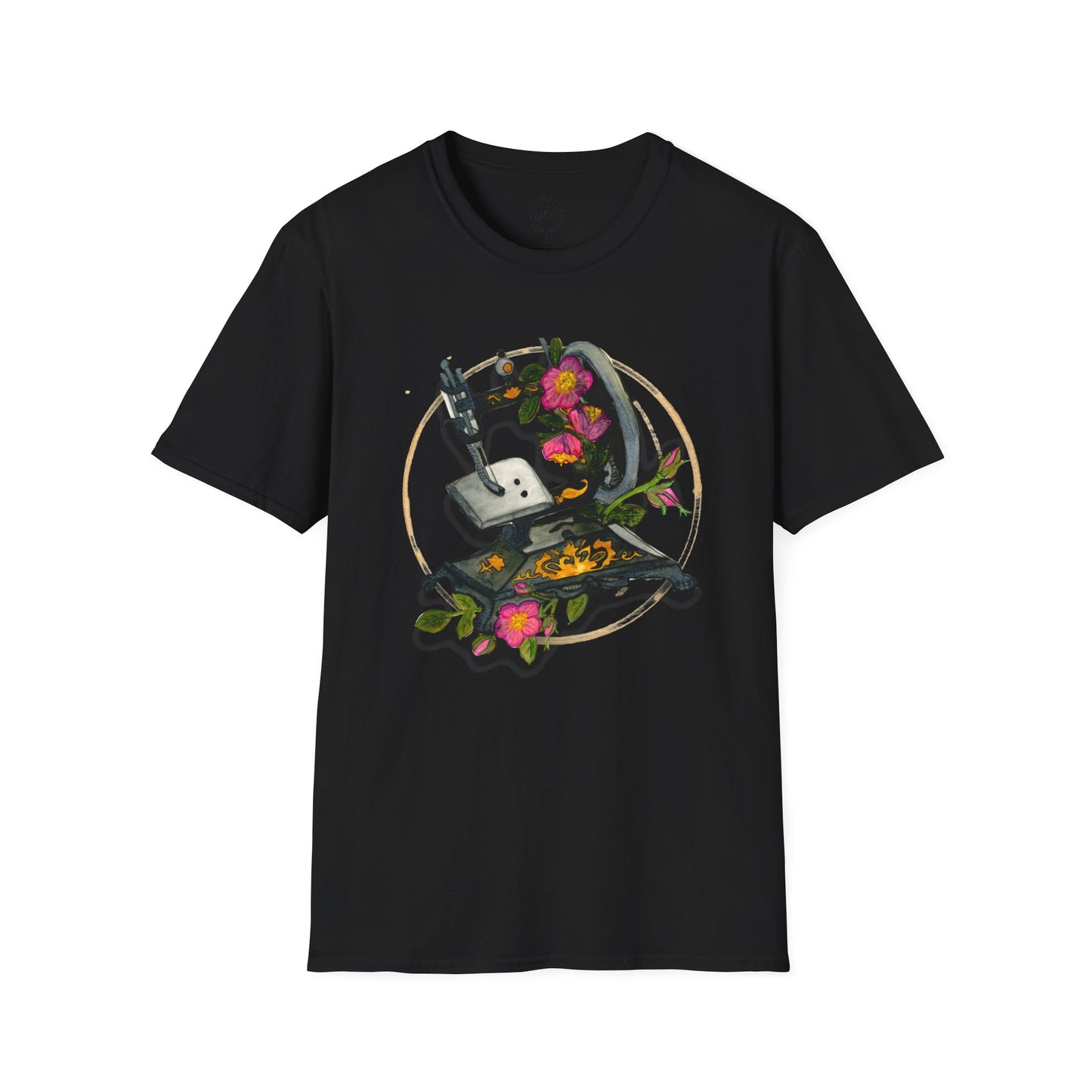 Vintage Sewing Machine Unisex Softstyle T-Shirt