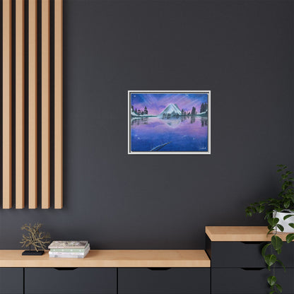 Purple Sky Over Lone Mountain Framed Wall Art
