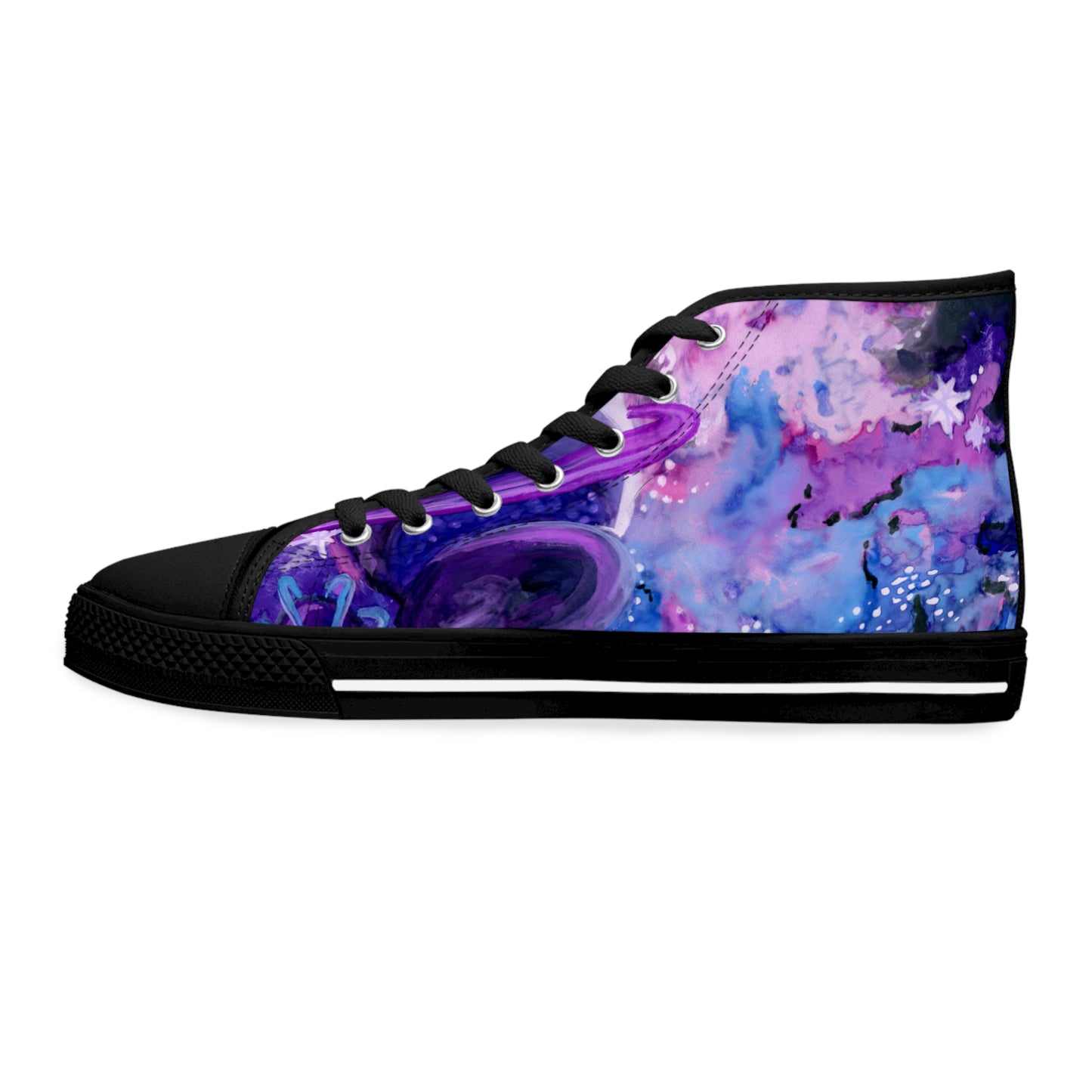 Purple Galaxy Unisex Classic High Top Sneakers