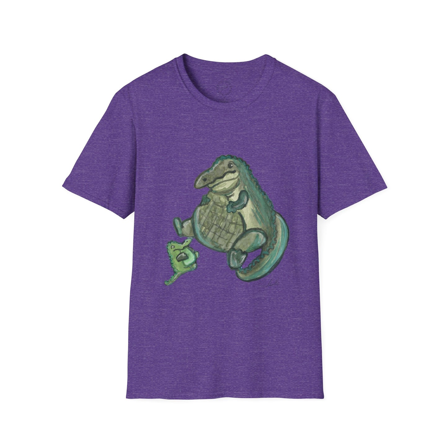 Father Son Alligator Unisex Softstyle Print T-Shirt