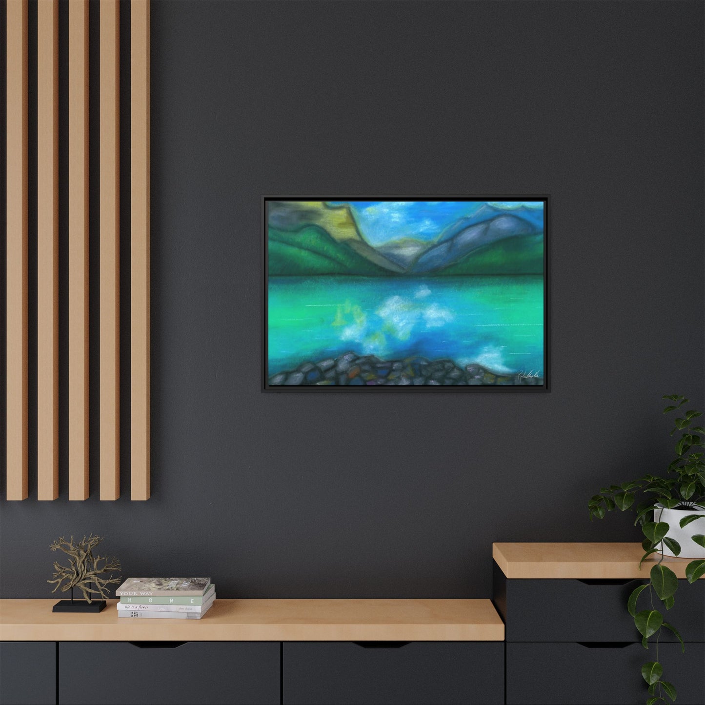 Mountain Lake Framed Wall Art